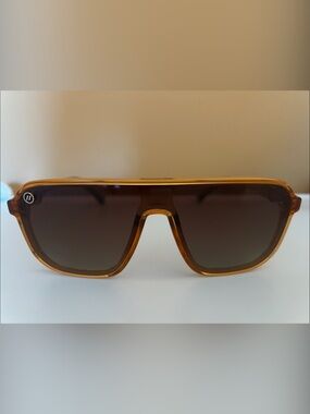 Amber Shield Sunglasses - Unbranded
